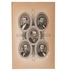 [AFRICAN AMERICANA] -- [POLITICS]. WELLSTOOD, William (1819-1900), engraver. First African American legislators. New York: [ca 1883].