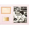 KENNEDY ONASSIS, Jacqueline Bouvier (1929-1994). White House card signed ("Jacqueline Kennedy"). Washington DC, n.d. 