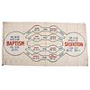 [RELIGION]. Baptism - Salvation. Illustrated church tent revival banner. Ca 1910s-1920s.