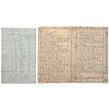 [NATIVE AMERICANS] -- [PEQUOT]. A group of manuscript ledgers. 1836-1874