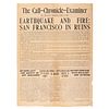 [SAN FRANCISCO EARTHQUAKE]. The Call-Chronicle-Examiner. 19 April 1906.  