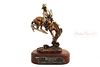 F. Remington LEGENDS, Outlaw Bronze Mini Figurine, 1906