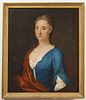 Early Portrait of a Lady in a Blue Dress 1783