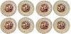 8 Pieces Coral Port Plate (107-9078)