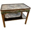 Coffee Table with Poly-Chromed Mirrored Scenes