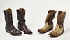 Four pair of Lucchese Cowboy Boots