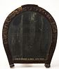 Carved Horse Shoe Advertising Mirror