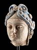 Stunning Gandharan Polychrome Stucco Bust of a Lady