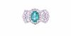 Art Nouveau 1.24 Carat Emerald & Diamond 14k Ring