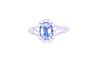 Montana Corn Blue Sapphire & Diamond 18k Gold Ring