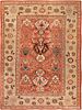 ANTIQUE PERSIAN SULTANABAD CARPET. 13 ft 5 in x 9 ft 10 in (4.09 m x 3 m).