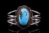 Navajo Herbert Tsosie Silver & Turquoise Bracelet