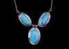 Navajo B. Begay Tsosie Silver Turquoise Necklace