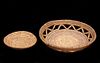 Papago Indian Hand Woven Coil Basket Pair