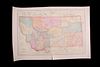 1800's County Map Of Montana, ID, WA.