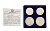 Set of (4) Sterling Silver Olympic Coins, 2 OZT