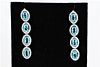 Topaz & Diamond Earrings, GIA Certification