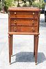 Antique Marble Top Wooden Side Table