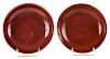 Two Copper-Red Glazed Bowls