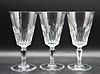 Set of (3) Baccarat Crystal Wine Glasses