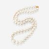 A strand of South Sea cultured pearls