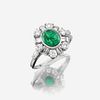 An emerald, diamond, and platinum ring, Tiffany & Co.