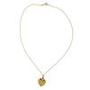 Tiffany &amp; Co 14k Heart Pendant on 18k Gold Necklace 