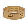 Cartier Love 18K Gold Band Ring Size 51