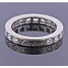 Cartier Lanieres 18k Gold Diamond Wedding Band Ring