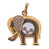Chopard Happy Diamonds 18K Gold Elephant Charm Pendant 