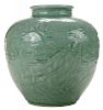 Large Celadon-Glazed Porcelain Vase