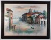 A. Simpson Venetian Landscape Painting
