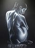 Fernando Montoya Nude Figure Pastel Drawing