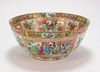 Chinese Qing Dynasty Rose Medallion Center Bowl