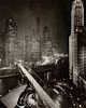 Fred Korth
(American, 20th Century)
A group of four photographs depicting Chicago (Rush Street, Chicago's Night Club District, c. 1950; Wrigley Buildi