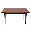 Contemporary Tiger Maple Draw-Leaf Dining Table