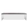 Contemporary Marble & Lucite Coffee Table