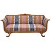 BIEDERMEIER SOFA Ca. 1900 Multicolored renewed upholstery Structural details 37 x 81.8 x 27.9" (94 x 208 x 71 cm)