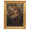 BOUQUET DE FLORES FLEMISH SCHOOL 18TH CENTURY Oil on canvas Conservation details 36.2 x 26.3" (92 x 67 cm)