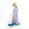 Girl with Toy Wagon 1015044 - Lladro Porcelain Figure