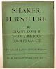 (1 vol) Shaker Furniture 1st Edition 1937