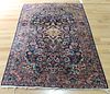 Antique And Finely Woven Area Carpet.