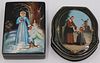 (2) Beautiful Signed Russian Lacquered Boxes.