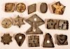 16 Various Geometric Form Tin Cookie Cutters.