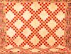 19th Century Block Pattern Patchwork Quilt.