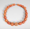 Necklace. Nepal, 20th century.
Fossilized coral.