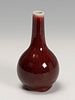Flambé type vase. China, late 19th century.
Glazed porcelain flambé.