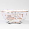 Chinese Export Style Porcelain Punch Bowl