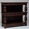 William and Mary Style Carved Oak Sideboard