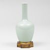 Chinese Celadon Glazed Gilt-Metal-Mounted Bud Vase